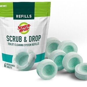2 BAGS Scotch Brite Refills 6 Dissolvable Tablets Per Bag 12 Tablets Total NIB